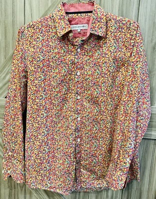 RARE 1/300 JOHN LENNON Confetti Button DRESS SHIRT High Quality BEAUTIFUL! 😍 🤩 - Image 1 of 4