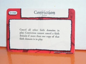 Tarjeta de dominio Mage Knight D-040 Conviction - Imagen 1 de 1