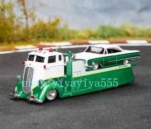Maisto 1:64 1960 COE Trailer Truck Flatbed Model Toy Metal - Picture 1 of 4