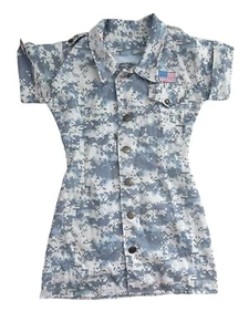 Spirit Halloween Costome Army Girl Sexy Button Up Military Size Small - Picture 1 of 13