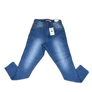 P-BKDE Idea Flex Damenjeans dünne Passform dunkel gewaschen stretchblau Größe 9 - Bild 1 von 13