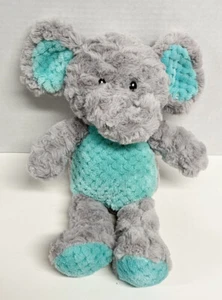 Spark Create Imagine Elephant 14" Plush Stuffed Crinkle Rattle Baby Gray Teal - Picture 1 of 3