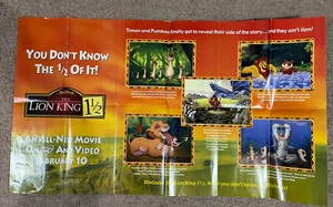 Walt Disney The Lion King 1 1/2 Poster Timon Pumbaa - Picture 1 of 18