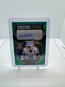2023 Prizm DP Quindell Johnson Sensational Sigs Green Auto RC #SS-QUJ Rams - Picture 1 of 2