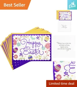 Pack of Easter Cards - Elegant Cross Design with Gold Foil Accents - 10 Cards - Picture 1 of 8