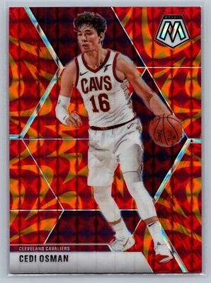 2019-2020 Panini Mosaic Cedi Osman Orange Reactive Prizm CLEVELAND CAVS - Image 1 of 2