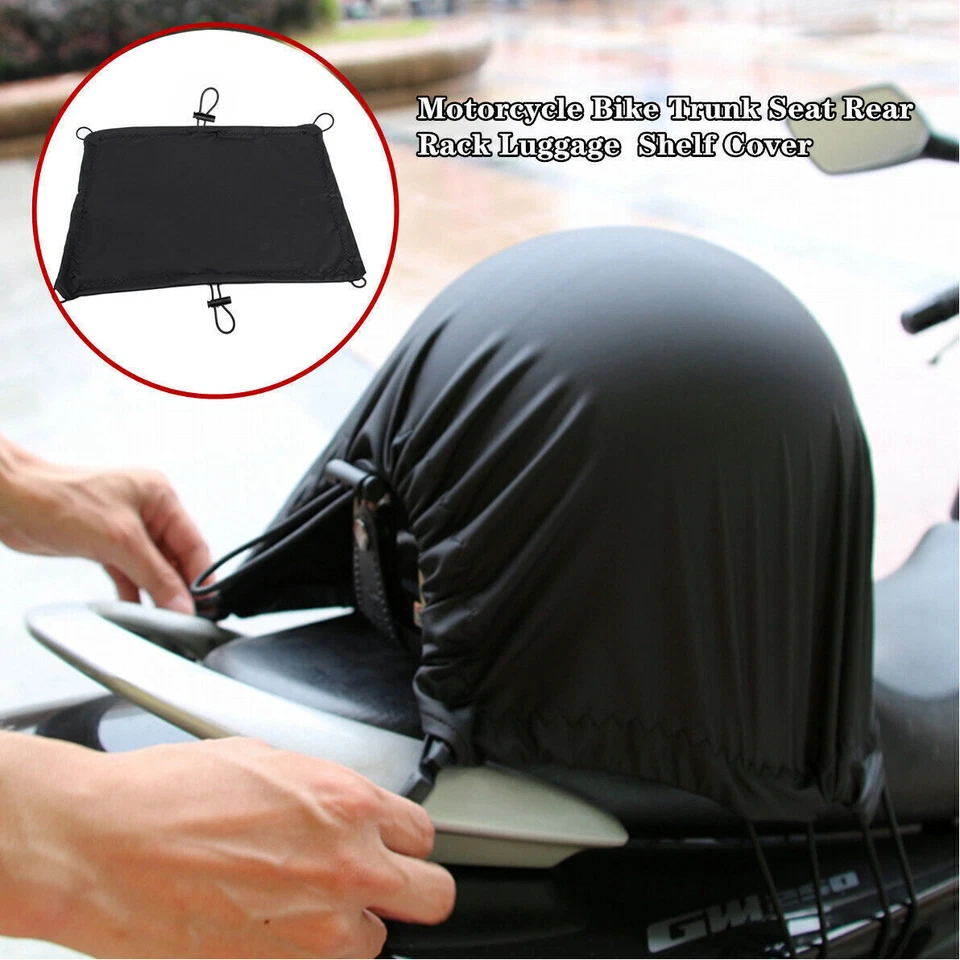 Portaequipajes trasero para asiento maletero de moto impermeable red casco Foto 1 de 4