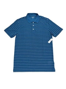 Amazon Essentials Poloshirt Herren Größe S Blau Gestreift Neu mit Etikett - Bild 1 von 5