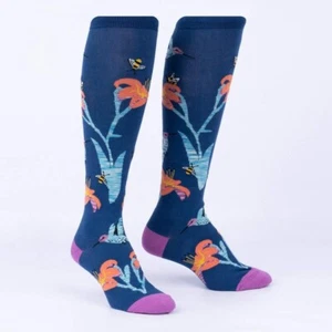 Hmmmmingbird Women's Knee High Socks Size 9-11 Sock It To Me Novelty Fashion New - Picture 1 of 1