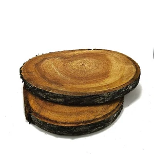 Baumscheiben Kirsche ca. 25-30 cm Holzscheibe Tischplatte Bilderrahmen 10 Stück - Bild 1 von 1
