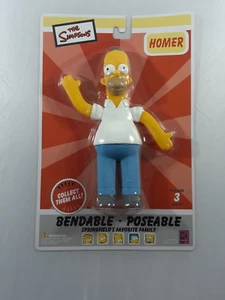 THE SIMPSONS HOMER 6" BENDIE BENDABLE POSEABLE FIGURE 2002 MOC NJ CROCE - Bild 1 von 1