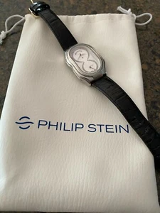 Philip Stein "Prestige" Dual Time Diamond Accent Watch - Picture 1 of 4