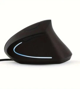 Ergonomische USB Maus mit robustem Kabel, vertikaler Griff 6 LED-Tasten - Bild 1 von 6