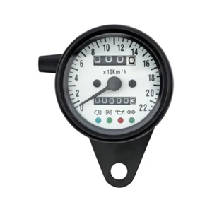 Led Mini Speedo 2:1 Kmh. White Face For Harley-Davidson - Foto 1 di 1