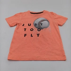 Carters Kid Shirt Boys Size 7 Orange Short Sleeve - Picture 1 of 6