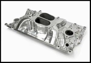 SBC CHEVY HOLESHOT VORTEC INTAKE MANIFOLD POLISHED PC-2006 OR 147.1005 CLEARANCE - Picture 1 of 2