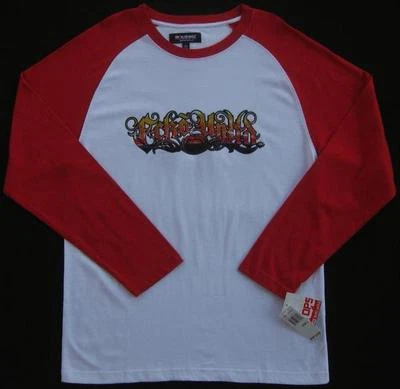 NUEVO CON ETIQUETAS ECKO UNLTD. Camiseta raglán roja y blanca para niños (talla grande) NUEVA Foto 1 de 3