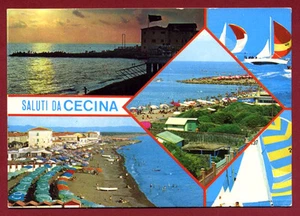 CARTOLINA - LIVORNO - CECINA SALUTI DA ..... VIAGGIATA - Picture 1 of 1