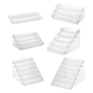Tiered Acrylic Stands Clear Display Shelf for Cosmetic Cupcakes Model Car - Picture 1 of 28