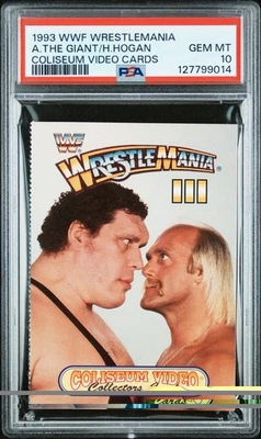 Coliseum WrestleMania III 1993 Hulk Hogan Andre the Giant PSA 10 GEMAS COMO NUEVO 💎💎💎 Foto 1 de 2