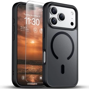 For iPhone 17 Pro Max Case 17 Air 16 Phone Cover Shockproof Frost+Tempered Glass - Picture 1 of 49