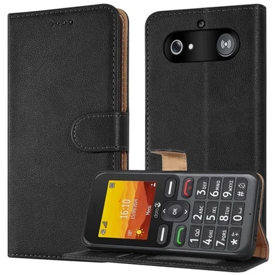 PIXFAB For DORO Leva E10 / Leva L10 Case Leather Wallet Magnetic Flip Stand Phone Cover