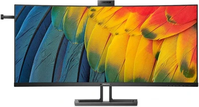 Philips 40B1U6903CH 40 Zoll Wide UHD Curved Monitor, 5 MP Webcam, höhenver. NEU - Bild 1 von 4