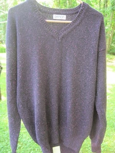 SALESMAN SAMPLE-DAMON MEN SZ LARGE 1980S PURPLE SWEATER - Picture 1 of 3