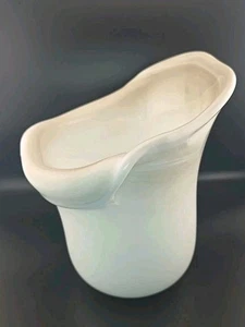 Mark Vance 1976 Signed Studio Art Glass Vase Blown Folded Free Form - Picture 1 of 24