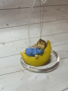 Vintage Macau Baby Mädchen auf Mond Weihnachtsbaum Weihnachtsschmuck 3" - Bild 1 von 4