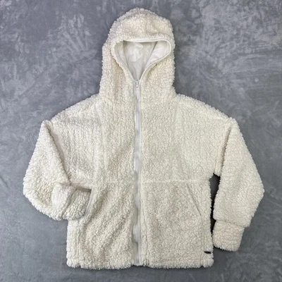 Pacific Trail jacket Women’s Size Small White Fuzzy Hooded - Image 1 of 4