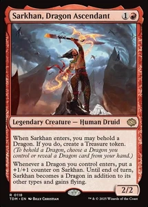 MTG Sarkhan, Dragon Ascendant Tarkir: Dragonstorm 0118 Regular Rare - Picture 1 of 3