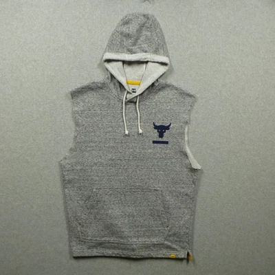 Camisa Under Armour Para Hombres Mediana Project Rock Sin Mangas Sudadera con Capucha Entrenamiento Toro Foto 1 de 4