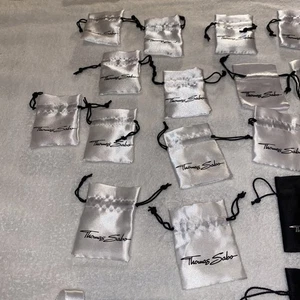 23 x Thomas Sabo small black dust bags White Black Gift Bags Jewellery Care - Picture 1 of 8