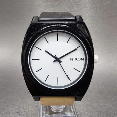 Nixon Time Teller P Watch Men 39mm White Dial Black & White Tone New Battery B12 - Image 1 of 4