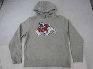 New Fresno State Bulldogs Mens Sizes L-XL Large-XLarge Gray Hoodie - Picture 1 of 3