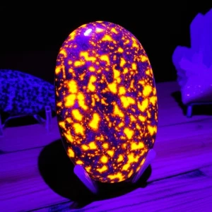 Piedra de palma Yooperlite genuina gema caída cristal UV reactivo curación decoración regalo - Imagen 1 de 5