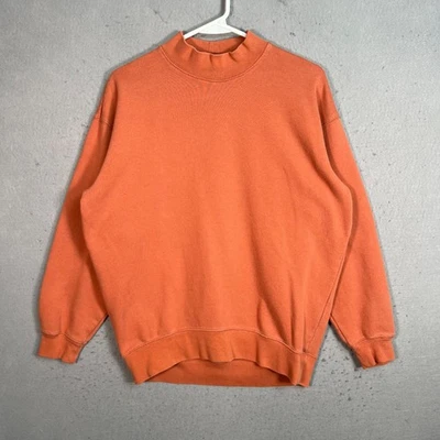 Uniqlo Mujer XS Naranja Sudadera Cuello Simulado Pullover Mezcla Algodón Foto 1 de 4