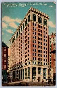 Portland Oregon Northwestern National Bank Gebäude Postkarte - Bild 1 von 2