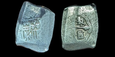 Pirate Cob Spanish colonial Mexico 8 Reales 1711 -1728 Rare, 27.2 G*" - Image 1 of 3