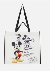 Mickey Mouse Reusable Tote Canvas Large Shopping Bag New - Picture 1 of 3
