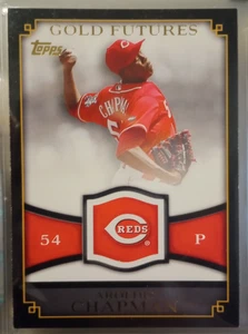 2012 Topps Aroldis Chapman Gold Futures Insert Card (#GF-8) - Bild 1 von 2