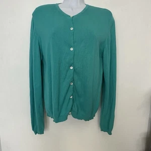 Vintage Lilly Pulitzer Strickjacke türkis, Größe M Knopfleiste 100% Baumwolle - Bild 1 von 11