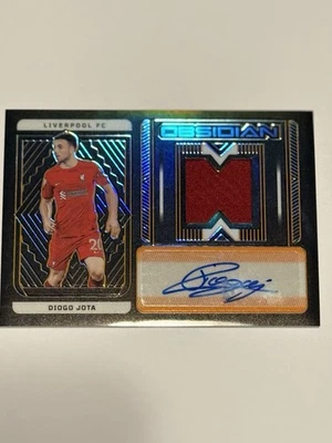 2022-23 Panini Obsidian DIOGO JOTA /75 Patch Auto Liverpool Portugal #JA-DJO - Image 1 of 2