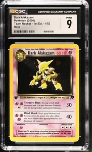 CGC 9 MINT Dark Alakazam Team Rocket 1. Edition 1/82 Holo Pokemon Karte - Bild 1 von 2