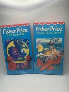 Fisher Price Things That Go Vroom & Dog’s Life VHS Animated Vintage Lot 2 - Picture 1 of 9