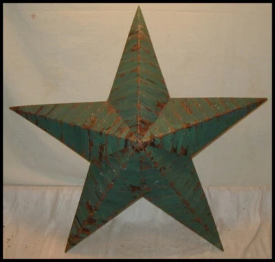 Auténtico AMISH BARN TIN STAR primitivo rústico 48" MUCHOS COLORES rojo negro blanco Foto 1 de 3