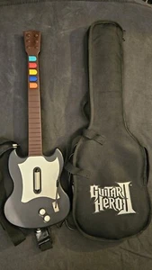 (Used) PS2 Guitar Hero Wired SG Guitar w/Gig Bag (RedOctane, Black/White, READ) - Picture 1 of 11