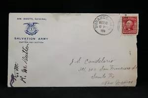 Colorado: Durango 1904 Salvation Army, Blood & Fire Design Advertising Cover - Picture 1 of 2
