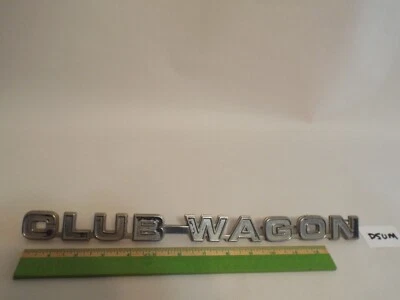 Emblema Club Wagon 1975 1977 1978 1979 1980 1981 Ford Econoline E150 E250 E350 M Foto 1 de 4